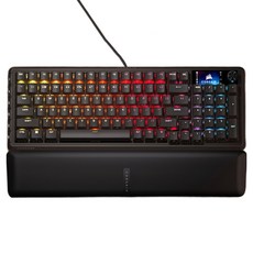 CORSAIR 海盜船 Vanguard 96 熱插拔 8K 有線電競機械式鍵盤 低噪音軸, 製造商軸, RGP0171, Black