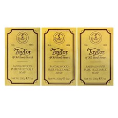 Taylor of Old Bond Street 經典檀香 沐浴皂, 200g, 3個