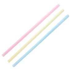 해피팩 파스텔 혼합 테이크아웃 일회용 스트로우 7 x 210 mm, 10000개입, 1개