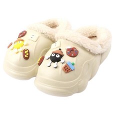 Lulushu 兒童玩具餅乾毛絨拖鞋 DW168