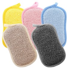 Casa Life 超細纖維雙面菜瓜布 隨機出貨, 5個, 1入