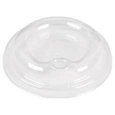 Happypack 透明吸管孔冰杯通用杯蓋, 平面型, 500入, 1個