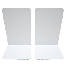 ACADEMY 심플민자 북엔드 L형 2p, 흰색