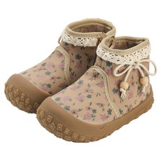 兒童摩登花卉刷毛靴