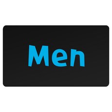 RURY&MERY TUNTUN 指示牌 25 M 210 x 120 mm, 1個, MEN