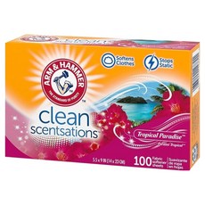 Arm&Hammer 衣物柔軟片 熱帶天堂香氛, 1個, 100片