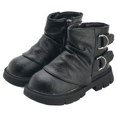 兒童雙排側環刷毛靴