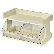 Hanbomnuri 迷你收納櫃 咖啡膠囊 茶包收納盒, 白色, 1個