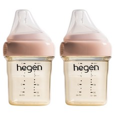 헤겐 애착젖병 트윈팩, 핑크, 150ml, 2개 핑크, 150ml, 2개