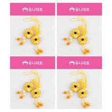 Uniart 2800 傳統菊花結 2入, 黃色, 4個