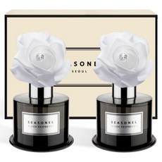 시즈넬 퍼퓸향 디퓨저 화이트 로즈 블랙에디션 2p 세트 120ml, 블랙 라즈베리 향, 1세트