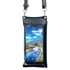 ButterFly Fish 蝴蝶魚 橫向開口輕鬆放取 手機防水袋 DBMB2503, 黑色, 1個