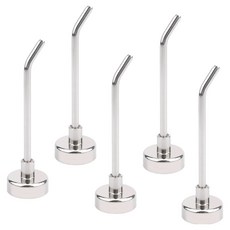 루메테라 7cm 롱 후크 강력 자석 고리 5p, 실버