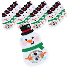 minhwashop 不織布聖誕搖搖樂製作套組 S250066C, 雪人, 20套