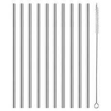 텀블러브 스텐빨대 215mm 일자형 10p + 청소솔 세트, 1개
