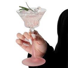 French Mars Best Pink 家庭咖啡館高腳杯香檳杯 透明 MMM3289, 1個, 110ml