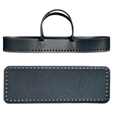 Knitt 托特包人造皮革DIY套組, 黑色, 1套