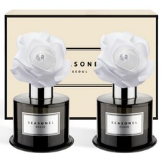 시즈넬 퍼퓸향 디퓨저 화이트 로즈 블랙에디션 2p 세트 120ml, 도손 향, 1세트