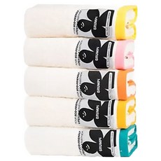 Broomphy 高級毛巾5件組禮盒, 白色, 1套