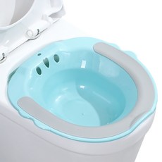 베러웰즈 미끄럼방지 거치형 가정용 좌욕기, 블루, 1개
