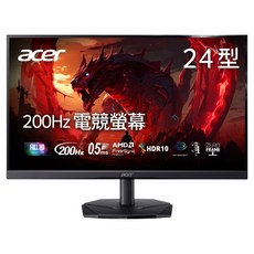 acer 宏碁 桌上型螢幕(24吋/FHD/VA/200hz), 24吋, KG241Y X3
