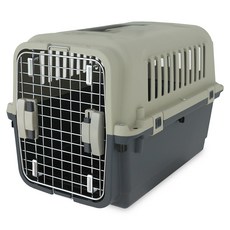 플러피랩 모노켄넬 강아지 이동장 150, 다크그레이 + 아이보리, 1개