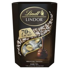 Lindt 瑞士蓮 Lindor 夾餡70%黑巧克力, 200g, 1個