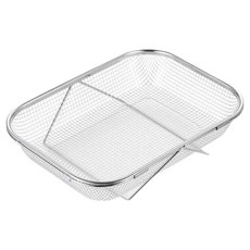 橡合杉 可調節不銹鋼水槽瀝水置物籃, 不銹鋼色, 1個