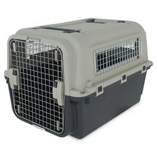 플러피랩 모노켄넬 강아지 이동장 250, 1개, 다크그레이 + 아이보리