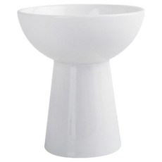 Daparang High Foot 陶瓷點心碗 餐廳餐具 甜點碗 高腳 HJ0365, 白色, 1個