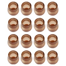 Misoroun 餐桌椅腳套 圓形 淺棕色, 16個