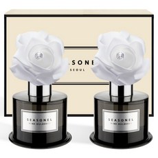 시즈넬 퍼퓸향 디퓨저 화이트 로즈 블랙에디션 2p 세트 120ml, 와인 멀베리 향, 1세트