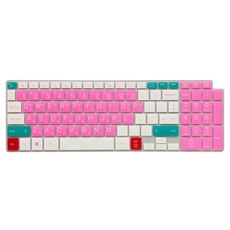 파인피아 삼성 NT750XQA / NT750XGJ / NT751XGL용 노트북마카롱 문자키스킨, 핑크, 1개