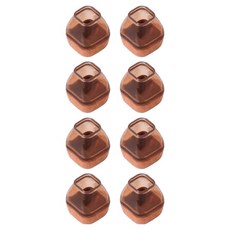 Misoroun 方形棕色椅腳套, 8個