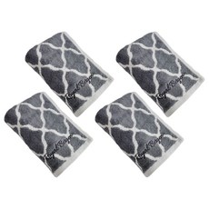 RoyalBergen 頂級竹纖維摩洛哥面巾, 4個, 摩洛哥灰