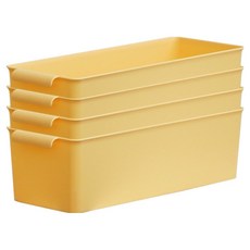 보노하우스 컬러블 핸들러 바스켓, 옐로우, 4개