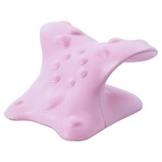 Celliving 按摩伸展C字型枕頭 粉紅色, 1個