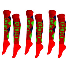 Gapachi 冬季過膝運動襪 3雙, 紅色, 3個