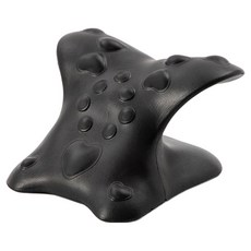 Celliving 按摩伸展C型枕 黑色, 1個