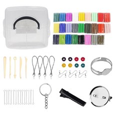 투데이리빙 26색 폴리머클레이 키트 + 보관 케이스 세트 CD_OAT_AL039Q, 혼합색상, 1세트