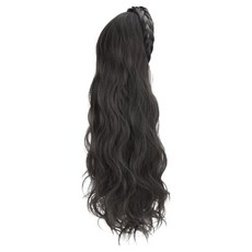 Paperments Asher 波浪辮子假髮髮片 12982, 棕黑色, 1個