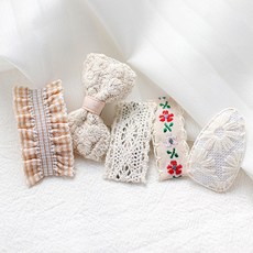 아기코끼리 감성 레이스 헤어핀 세트