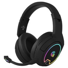 지클릭커 슈퍼히어로 G-SHOT C타입 버추얼 7.1 ENC 블루투스 무선 게이밍 헤드셋, 블랙, GH-WB4000