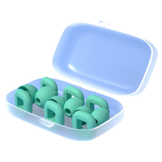 디케이원 데일리한 예쁜 소음방지 귀마개 그린C 1.3 x 1.5 cm, 1개, 6개입