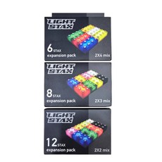 LIGHT STAX 大顆粒補充包 100 x 230 x 50mm 2 x 2 12個 + 2 x 3 8個 + 2 x 4 6個, 1套, 混和顏色
