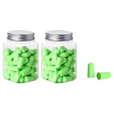 DK ONE 時尚防噪音耳塞 綠色 1.4 x 2.8 cm, 2個, 60入