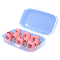 DKONE 日常漂亮防噪音耳塞 粉色C 1.3 x 1.5 cm, 1個, 6入