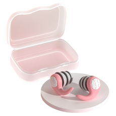 DK ONE 每日防噪音耳塞 粉紅色 L 2.4 x 2.1 cm, 1個, 2入