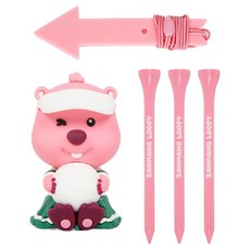 賤萌Loopy 高爾夫球T座套組, 粉紅色, 1個