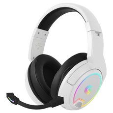 지클릭커 슈퍼히어로 G-SHOT C타입 버추얼 7.1 ENC 블루투스 무선 게이밍 헤드셋, 화이트, GH-WB4000